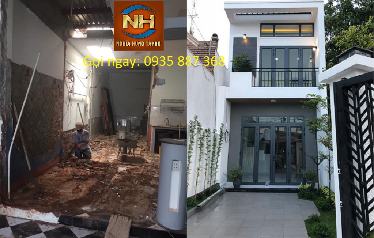 Cải tạo nhà cấp 4 thành nhà 2 tầng tại Đà Nẵng