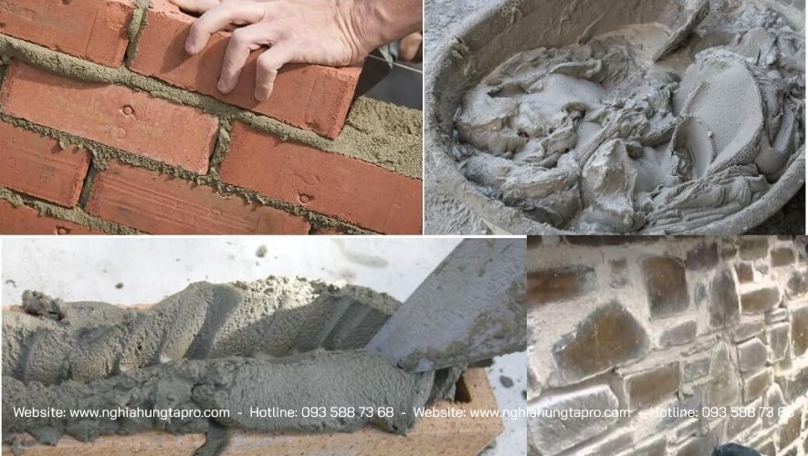 Xi măng là vật liệu chủ chốt giúp kết dính những vật liệu khác lại với nhau