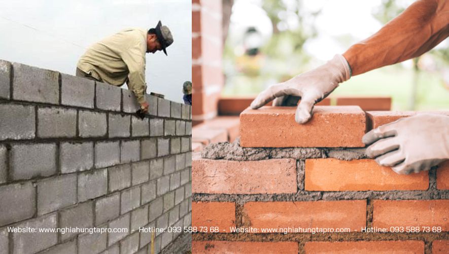 Hiện nay có 2 hai loại gạch chính là gạch nung và gạch không nung