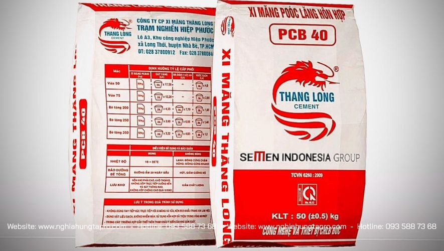Thương hiệu xi măng Thăng Long thường được bắt gặp trong rất nhiều công trình