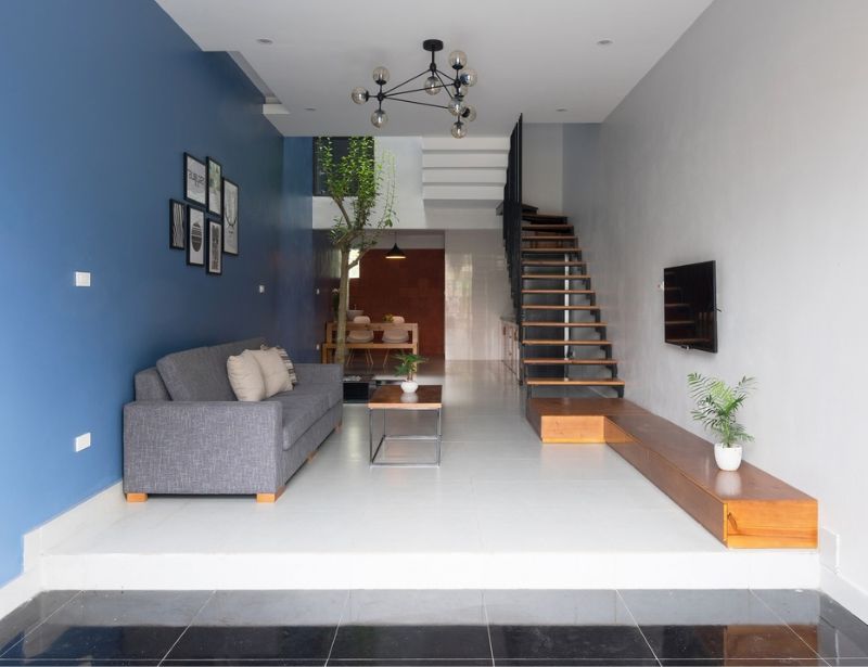 thiết kế cầu thang cho nhà nhỏ hẹp