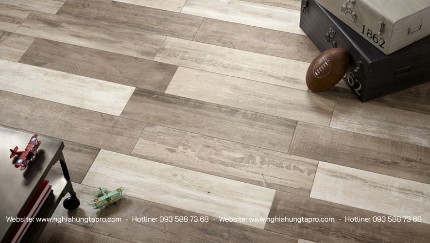 gạch vân gỗ là giải pháp tối ưu để thay thế sàn gỗ tự nhiên 