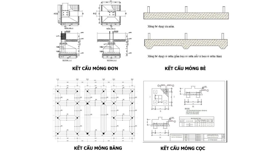 Bản vẽ cọc nhà 3 tầng