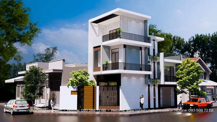 Nhà 3 tầng đẹp