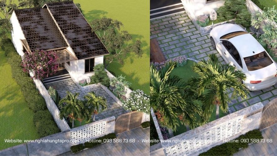 Nhà cấp 4 mái Thái nông thôn