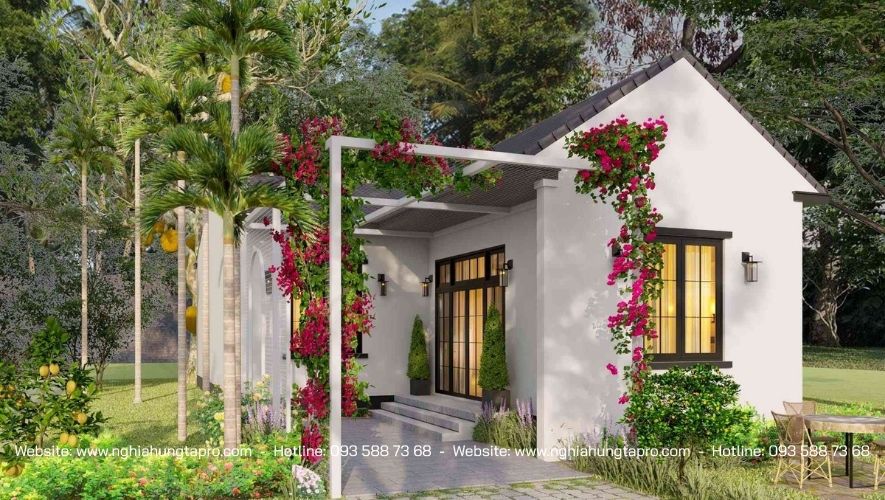 Nhà cấp 4 mái Thái nông thôn