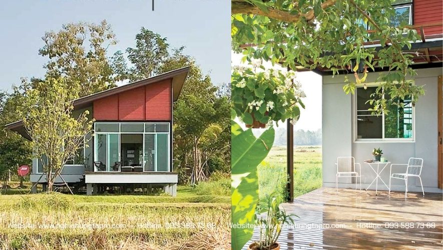 Nhà cấp 4 mái Thái nông thôn