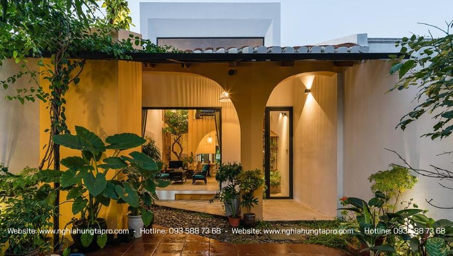 Nhà cấp 4 chữ L mái bằng