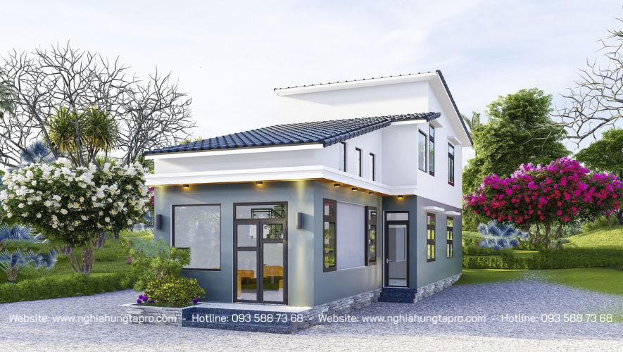 Nhà cấp 4 mái Thái 3 phòng ngủ
