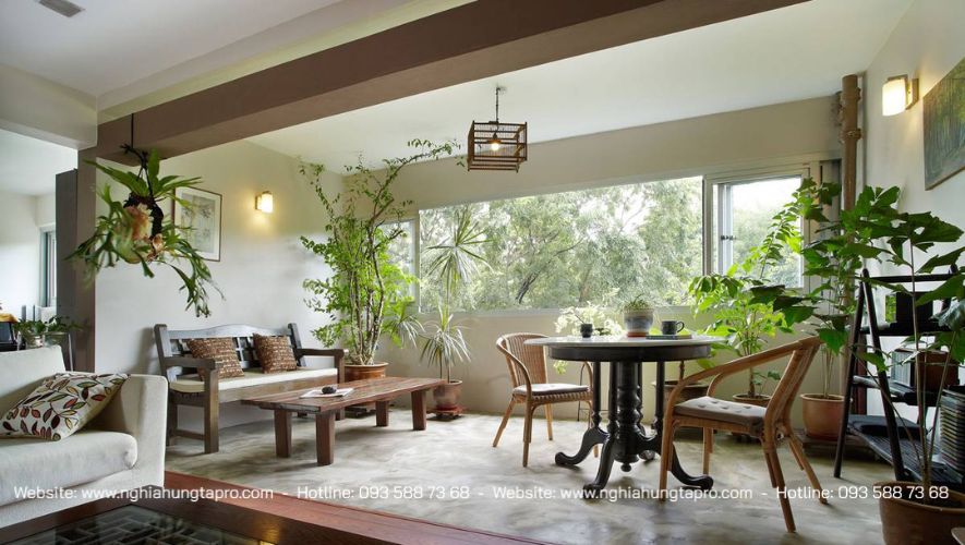 nhà cấp 4 sân vườn biêt thự mái Nhật