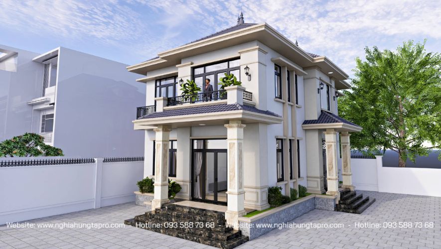 nhà cấp 4 sân vườn biêt thự mái Nhật