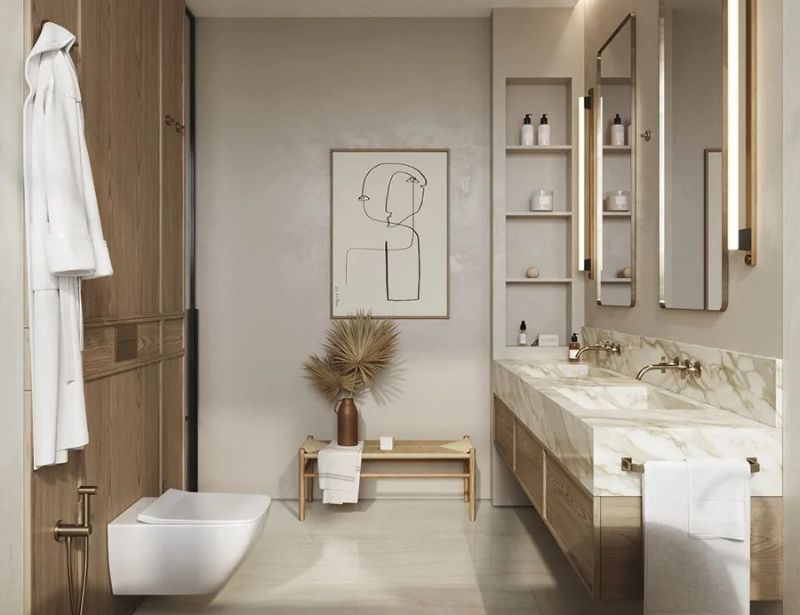 Thiết kế phòng tắm ấn tượng 