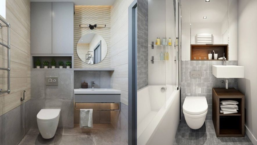 Mẫu nhà vệ sinh đẹp cho nhà ống