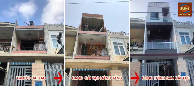 Nghĩa Hưng Tapro bàn giao công trình nhà phố đường Trường Chinh cho khách hàng, với hạng mục nâng tầng, cải tạo mặt tiền, công năng cơ bản.