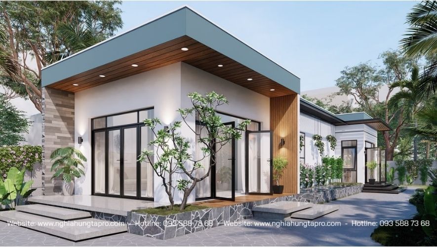 Nhà cấp 4 kiểu biệt thự