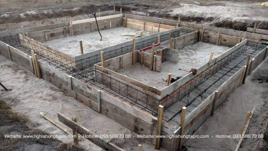 Hình ảnh móng băng thực tế tại các công trình