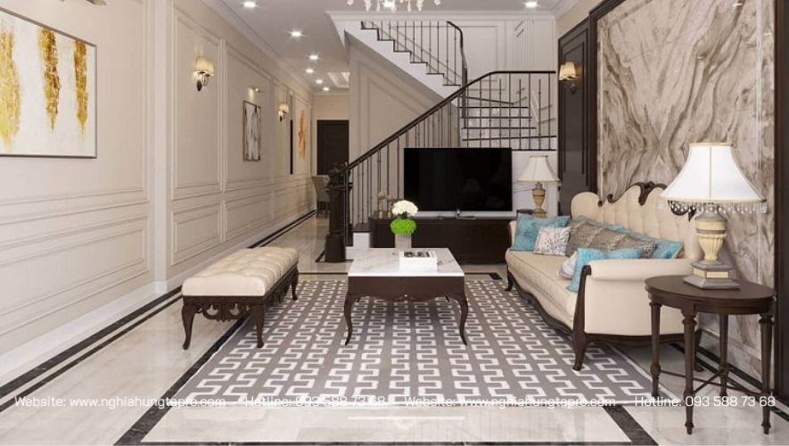 Nội thất được thiết kế theo phong cách tân cổ điển cực ấn tượng