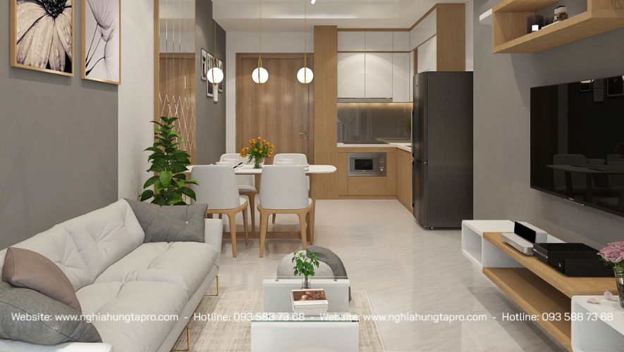 Nội thất tối giản cư bản tinh tế hiện đại 