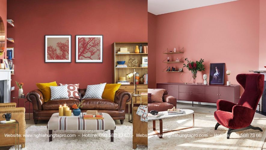 Nội thất phòng khách cho người mệnh Hỏa