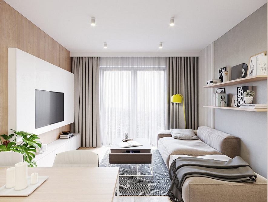 thiết kế phòng khách nhà cấp 4