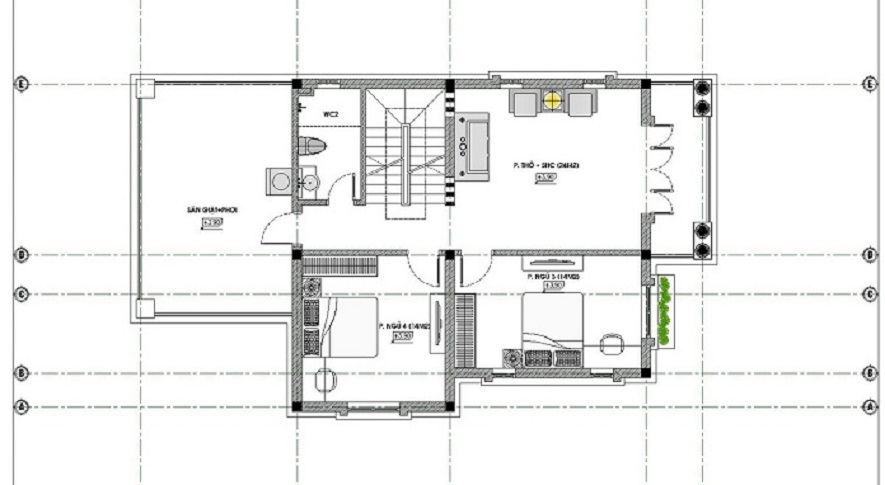 nhà 2 tầng mặt tiền 8m